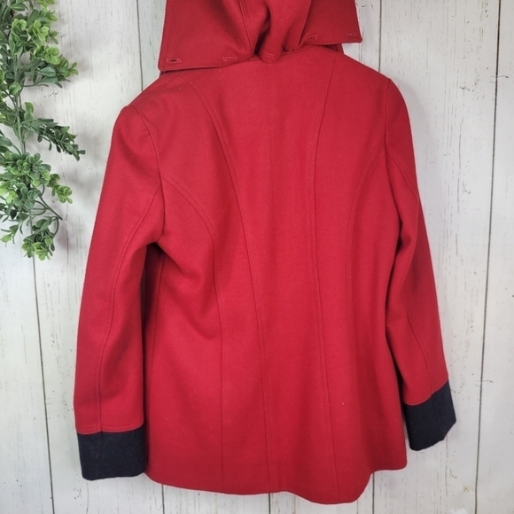 NAUTICA red Wool boend peacoat medium - Picture 3 of 10